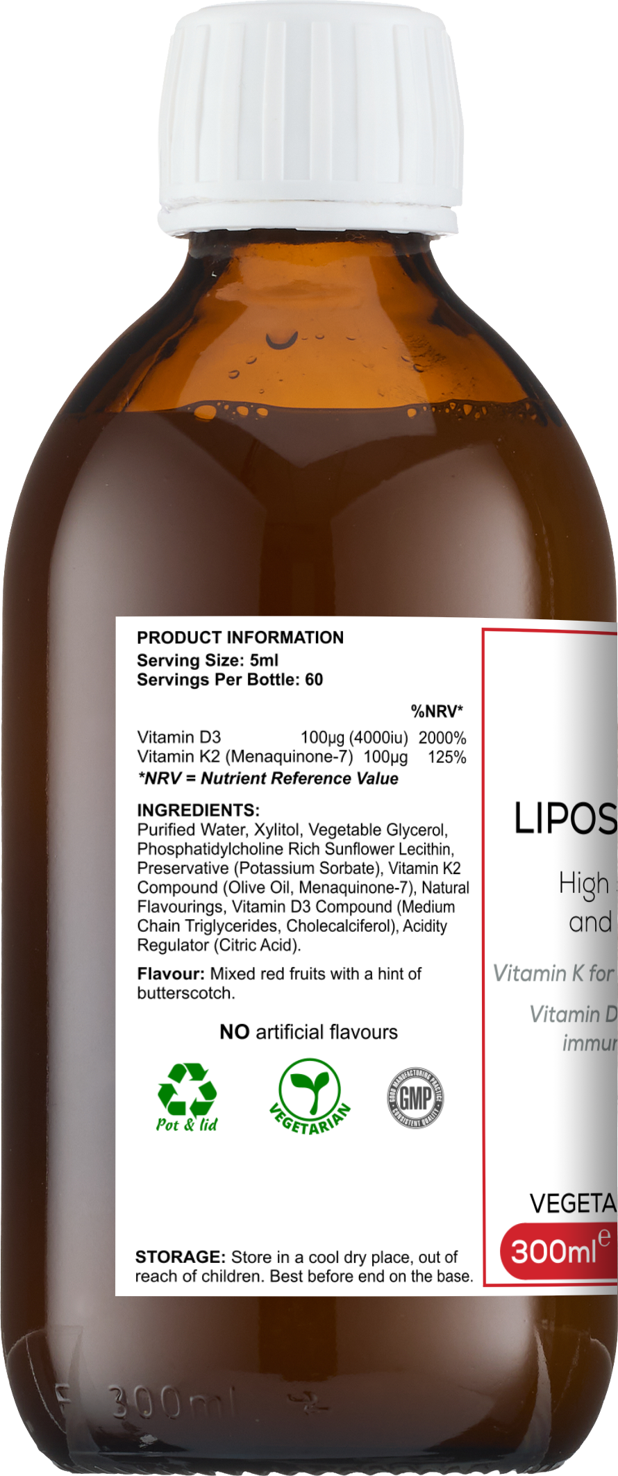LIPOSOMAL Vitamins D3 + K2 - Image 3